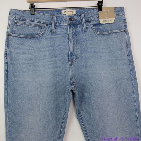 NEW Madewell men's Slim Jeans in Becklow Wash, 40*32 - Picture 4 of 16
